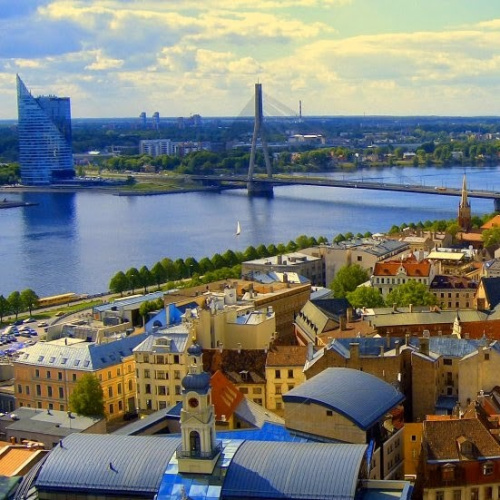 Skats uz Rīgu no putna lidojuma