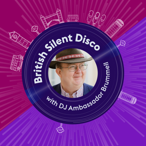 Vēstnieka Pola Bramela portrets skaņu plates ietvarā